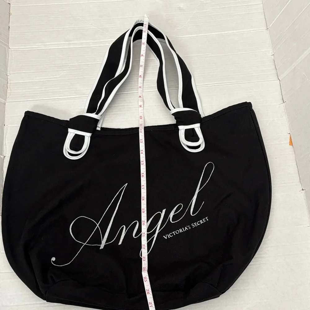 Victoria's Secret Black and White Angel Tote - Picture 3 of 7